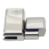 Popular 316L Stainless Steel Silver/Matt Silver Laser Logo Flat Clasp 12X6mm with Srews to Fix The Leather Cord