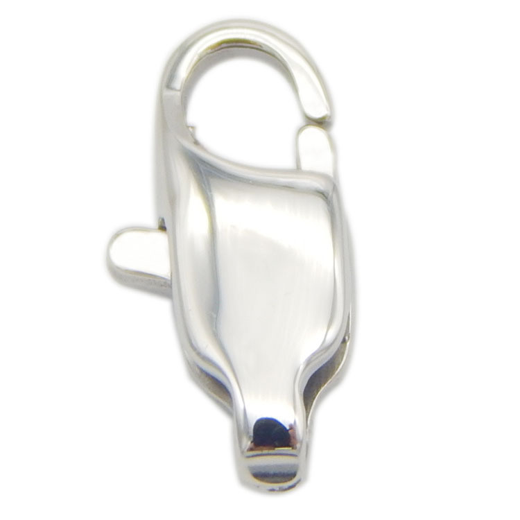 Gold Silver 9mm 11mm 13mm Vacuum Real Gold Color 304 Stainless Steel Lobster Locks Clasps Jewelry Component for Necklace DIY
