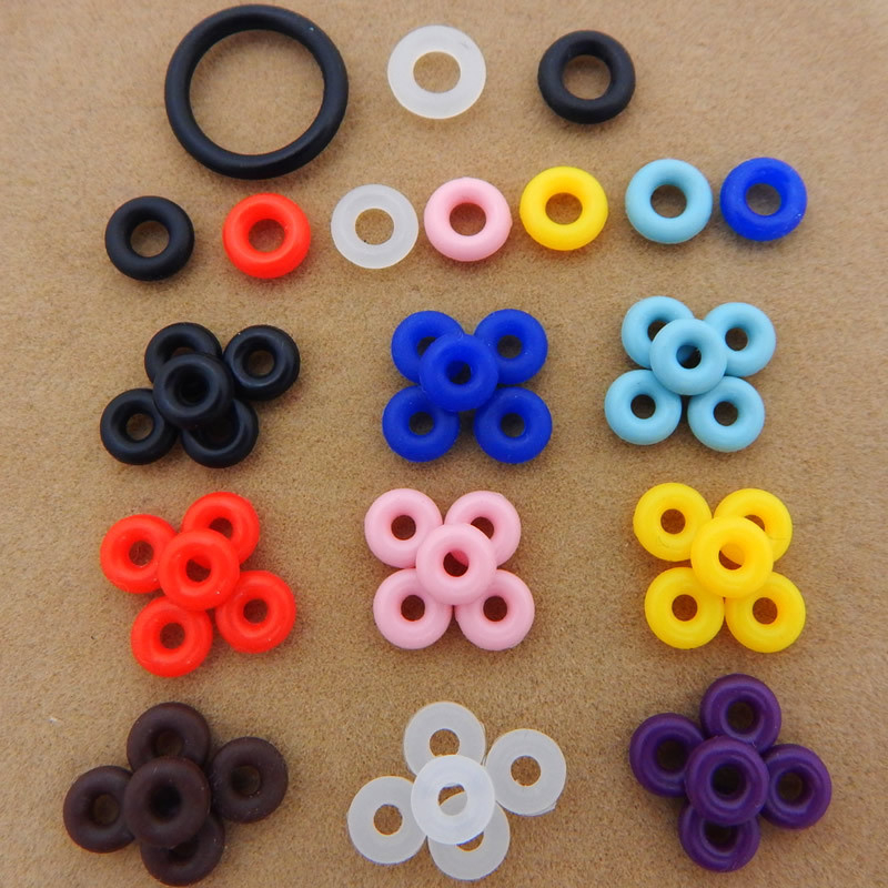 Rubber Stopper Spacer O Rings Jewelry Findings Making End Clasp Beads Gasket for Bracelet Necklace DIY Handmade Craft