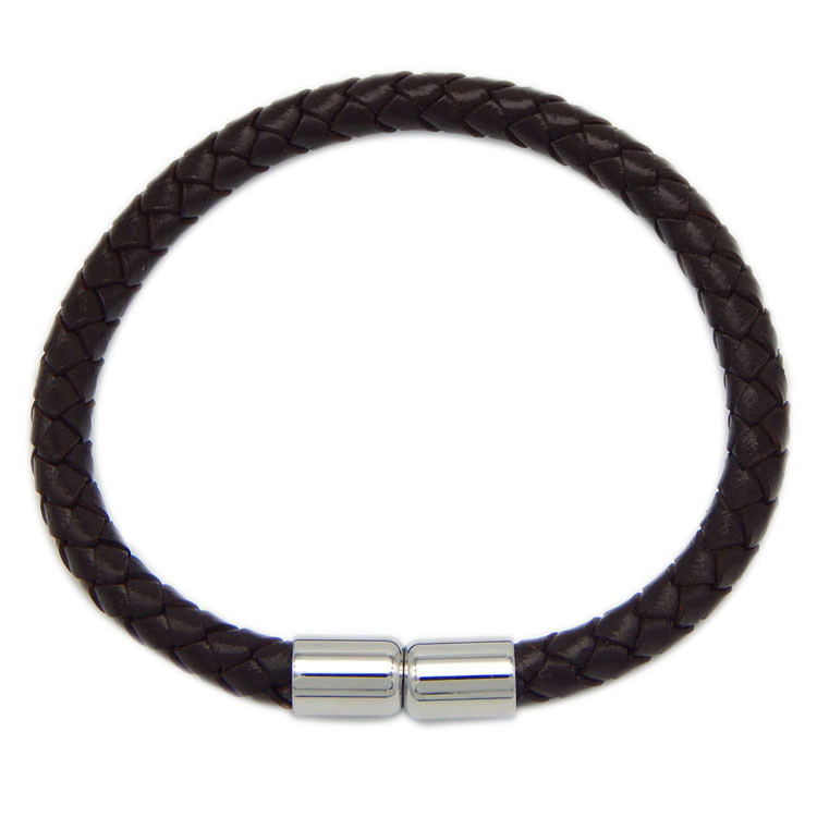 Silver Colors Stainless Steel Magnetic Clasps for Leather Bracelet
