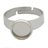 Wholesale Adjustable Stainless Steel Ring Base Blanks Jewelry Making