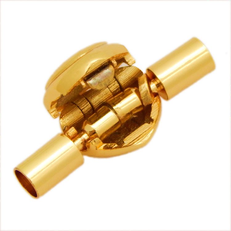 18K Gold Silver Stainless Stee Heart Clasp for Jewelry DIY Making