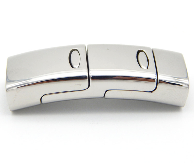 Outer Diameter 45.5X15.7X9.5mm Inner Hole 13.2X6.1mm Stainless Steel Snap Fastener Magnetic Clasp
