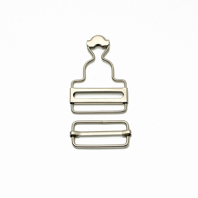 Suspenders Straps Buckle Fastener Rivets Brace Clips Metal Button Overalls Jeans Pants