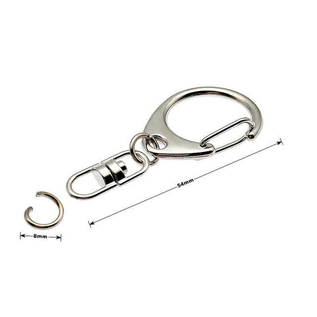 Wholesale Keychain Snap Hook Safety Hook 8 Ring Metal Snap Hooks