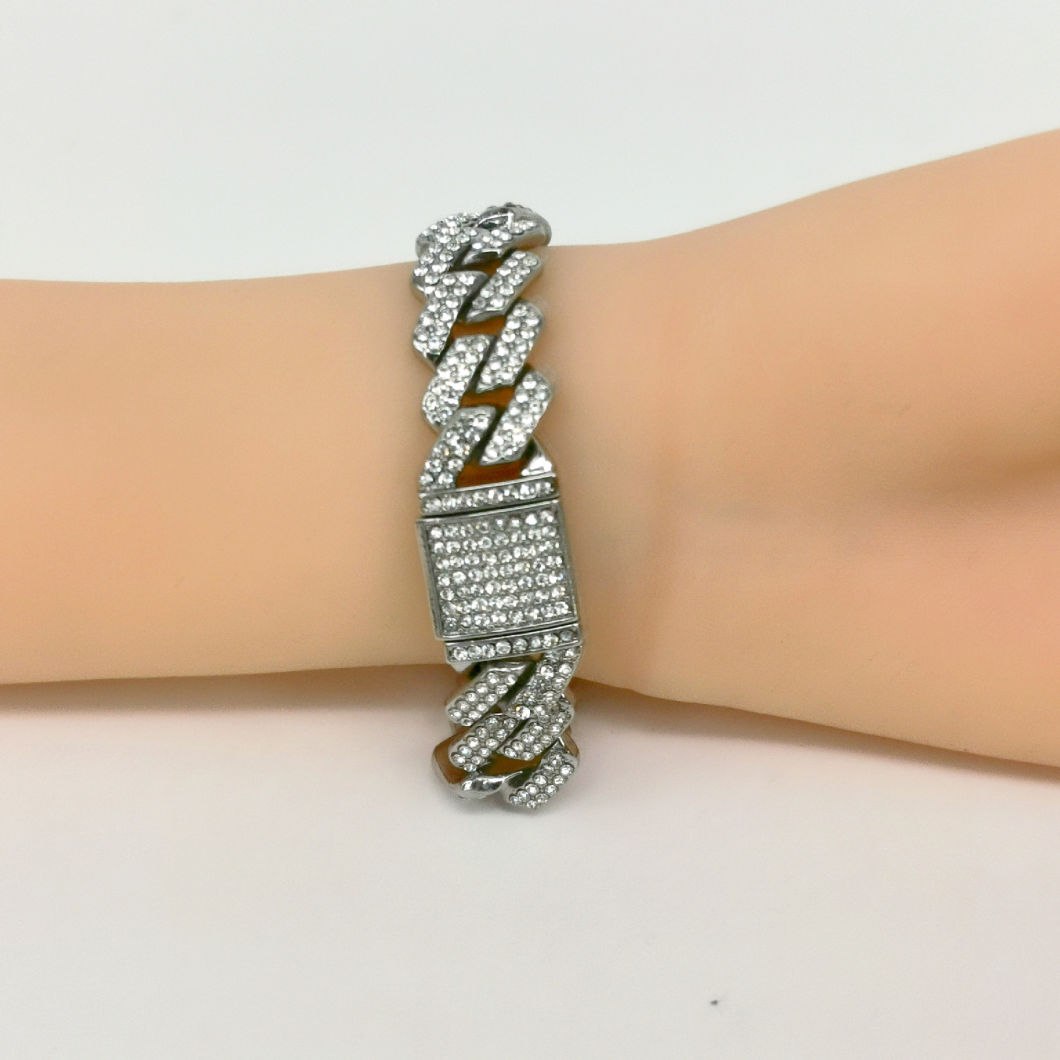 14mm Cuban Link Chain Necklaces Jewelry Bracelet Hip Hop Necklace