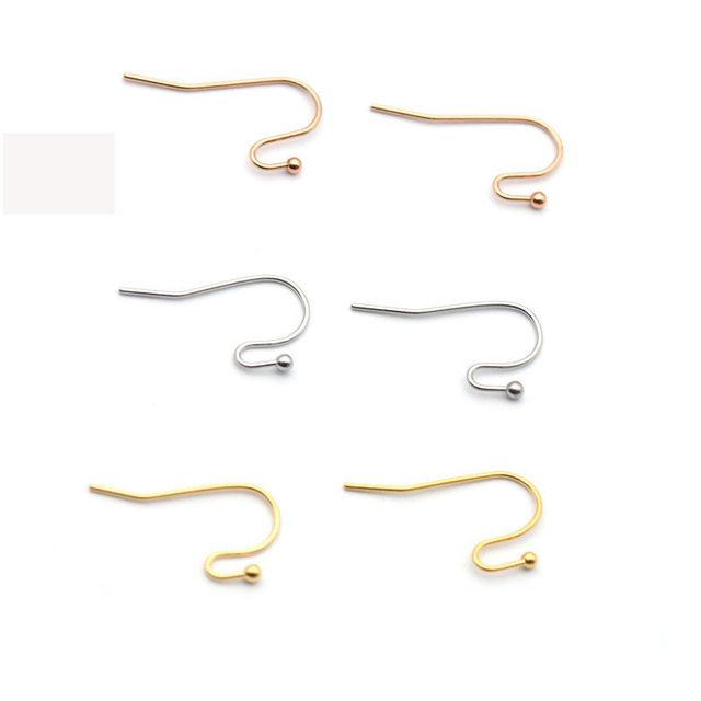 DIY Jewelry Accessories Wholesale 304 Stainless Steel Ear Wire DIY Handmade Stainless Steel Earrings Ear Hooks