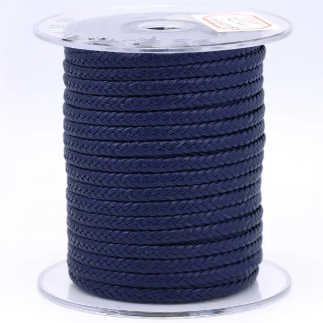 Genuine Full Grain Cow Skin Flat Weaving Leather Cord for DIY Jewelry