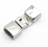 Best Seller 10.5X6.5mm Clasp Made of 100 Percent Real Stainless Steel for Regaliz Oval Licorice Greek Leather Cord