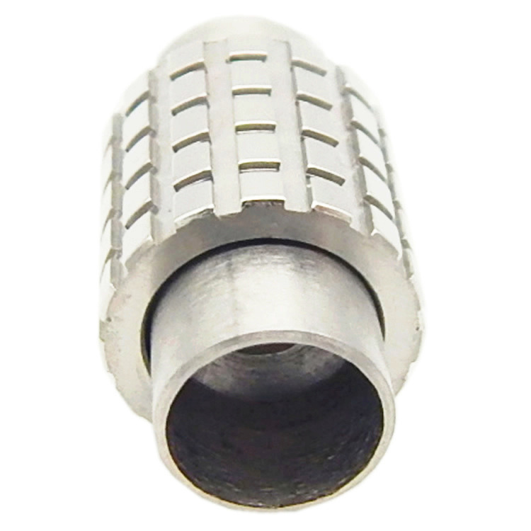 Wholesale Stainless Steel 18 X 10 mm Hinged Magnetic Jewelry Clasp with Grain for Bracelet and Necklace