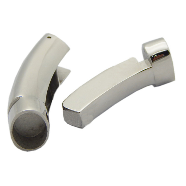 Hole 6.5mm Curved Round Tube Stainless Steel Jewelry Toggle Clasps