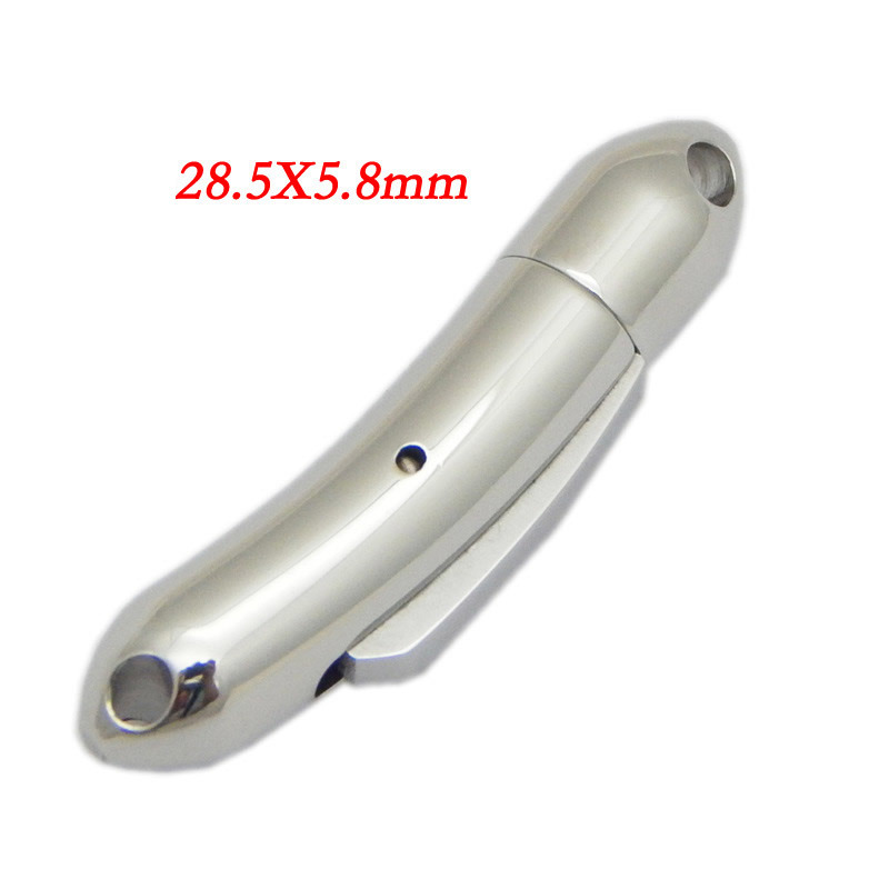 Three Styles Stainless Steel Snap Fastener Clasps for Leather Rope