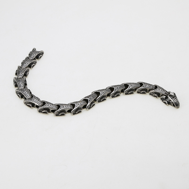 Dragon Bone Punk Jewelry Hip Hop Bracelet Stainless Steel Chinese Dragon Bracelet