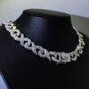 Hip Hop Cuban Chain Diamond Bracelet 8 Shape Men′s and Women′s Necklace Manufacturer