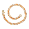Hot Sale Hip Hop Gold Silver 12 mm Cuban Link Chain Necklace Jewelry