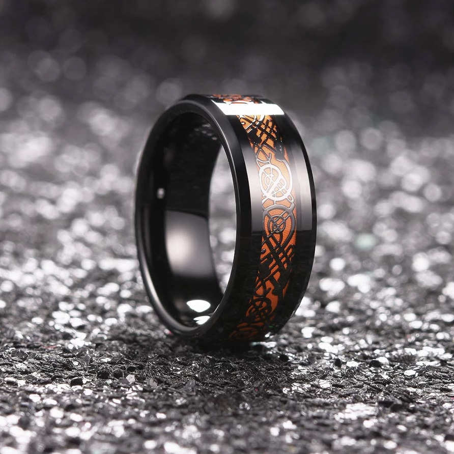 European and American Fashion and Individual Stainless Steel Dragon Ring for Men