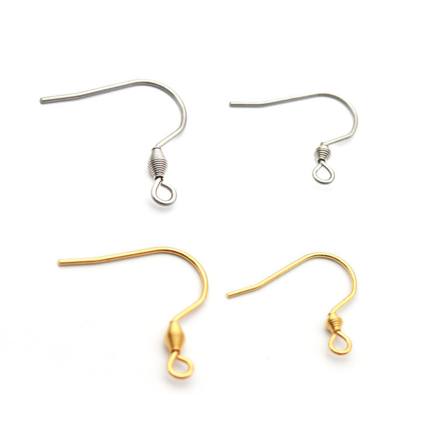 DIY Jewelry Accessories Wholesale 304 Stainless Steel Ear Wire DIY Handmade Stainless Steel Earrings Ear Hooks
