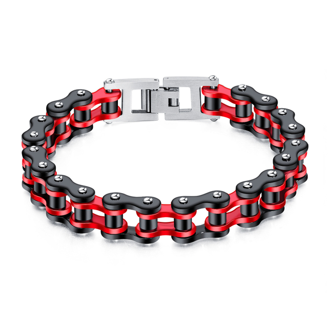 Top Quality Stainless Steel Men′s Bangle Bracelet Punk Style Bicycle Chain Design