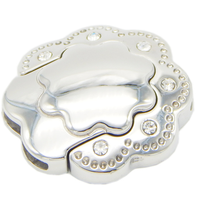 Flower Design Decoration Multi Strands 14.5X2.2mm Flat Leather Stainless Steel Jewellery Clasps