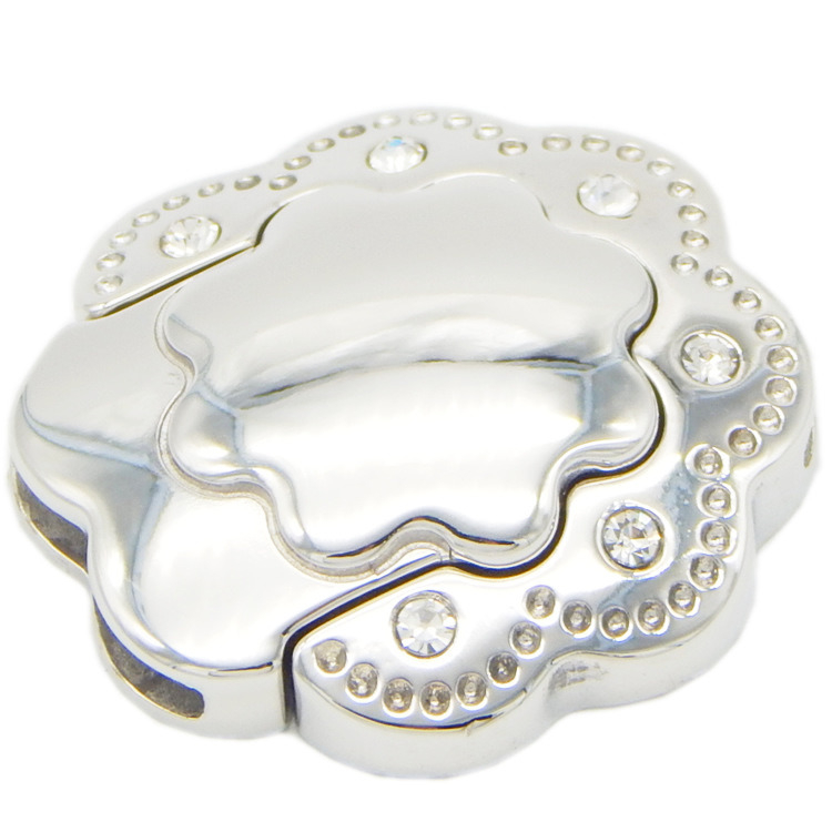 Flower Design Decoration Multi Strands 14.5X2.2mm Flat Leather Stainless Steel Jewellery Clasps