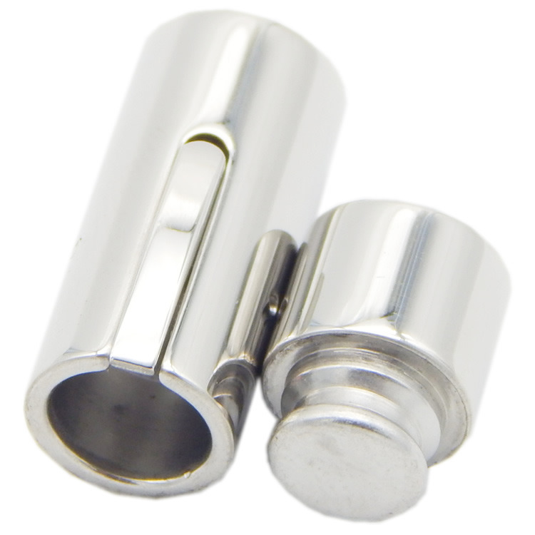 Jewelry Findings 6mm 7mm 8mm Straight 304 Stainless Steel Press Button Clasps