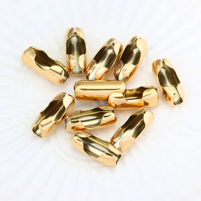Wholesale 20PCS/Bag Stainless Steel Gold Silver Ball Chain Clasp Connector Fits 6mm Ball Bead Chain