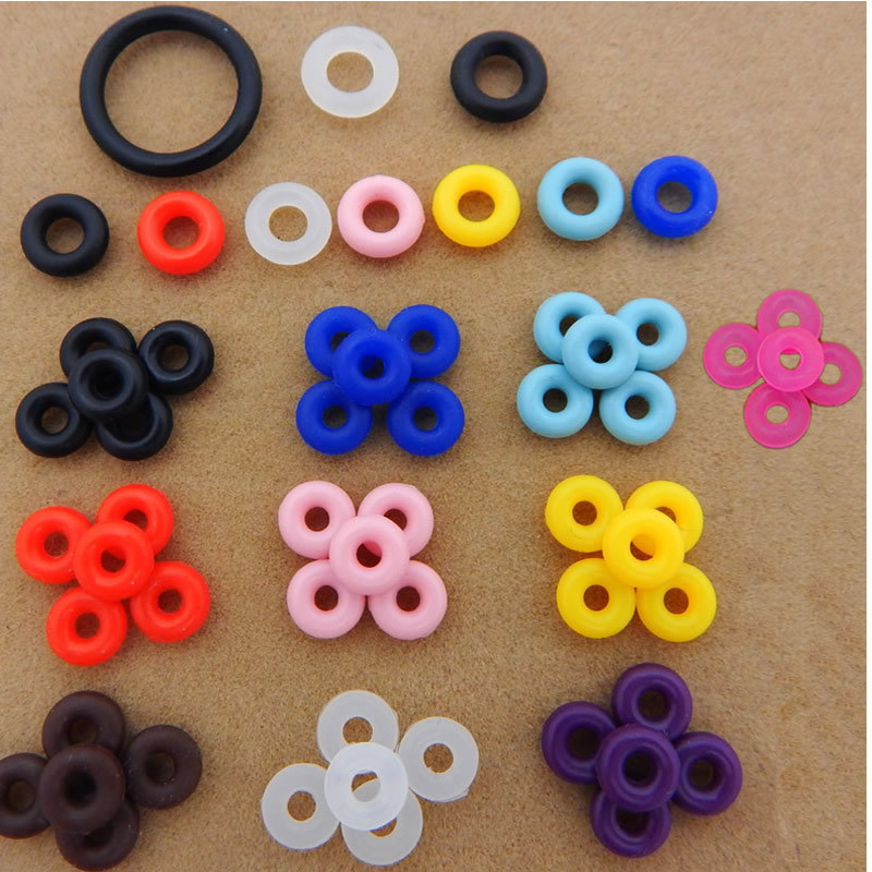 Rubber Stopper Spacer O Rings Jewelry Findings Making End Clasp Beads Gasket for Bracelet Necklace DIY Handmade Craft
