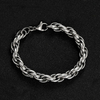 Vintage New Design Stainless Steel 6/8/11mm Twisted Chain Bracelet for Men