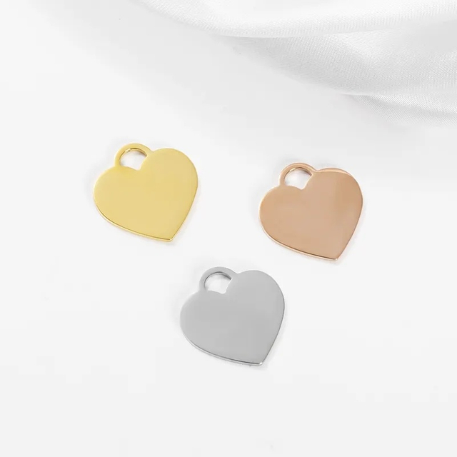 Custom Stainless Steel Pendant Can Be Customized Logo Heart-Shaped Pendant