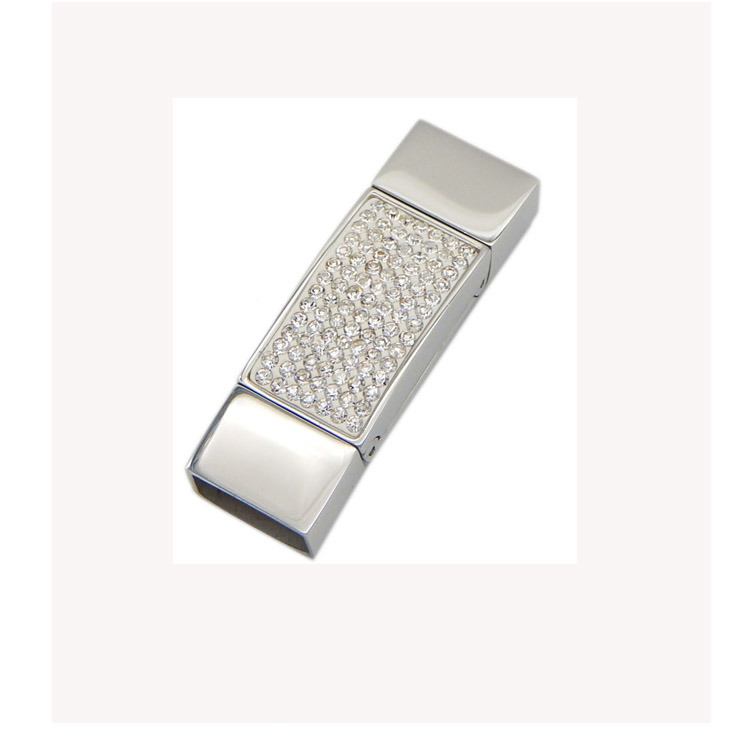 13X6.5mm Luxury Flat 316L Stainless Steel Pave Diamond Clasp Closure for Vintage Bracelets Making
