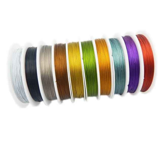 Multicolour 0...38mm 0.45mm Soft Brass Wire String for Making Bracelet Necklace Jewelry Accessory