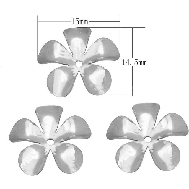 DIY Jewelry Accessories Supply Stainless Steel Pearl Receptacle Pearl Cap Holder Beaded Holder Hollow Cap Holder