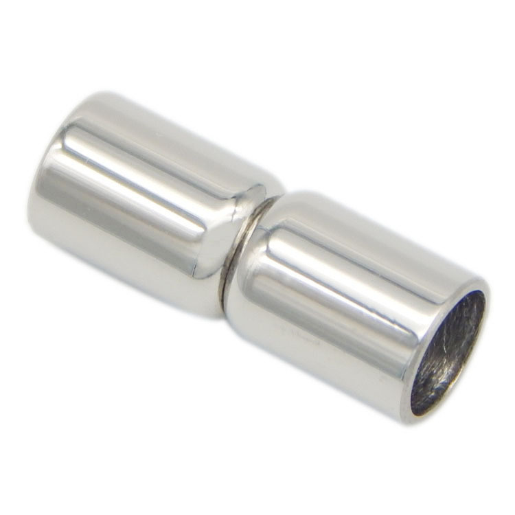 Silver Colors Stainless Steel Magnetic Clasps for Leather Bracelet