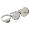 Wholesale Adjustable Stainless Steel Ring Base Blanks Jewelry Making