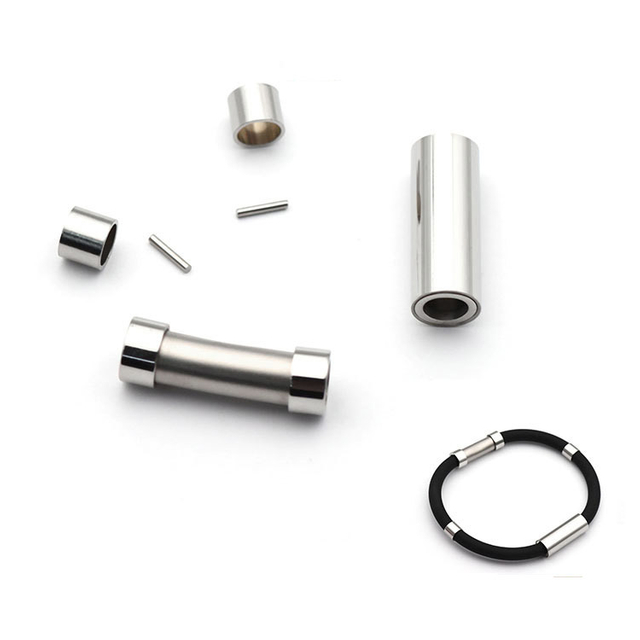 Fashion Men Women Accessories Silicone Rubber Bracelet Stainless Steel Metal Clasp 1 Set