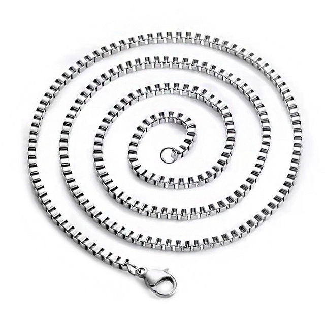Wholesale DIY Custom Gold Chain for Jewelry Making Stainless Steel Box Chain Necklace
