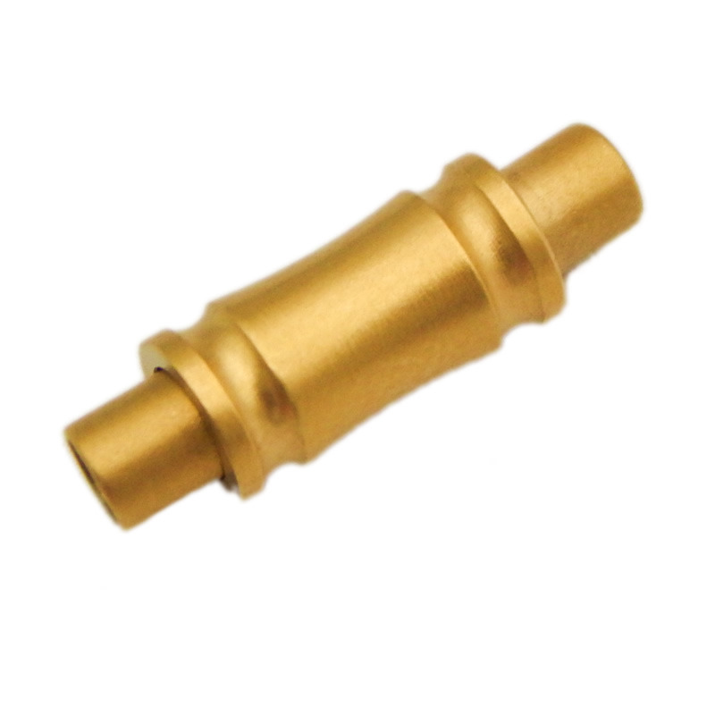 Gold Colors 3mm Stainless Steel Bamboo Joint Bracelet Clasp for Leather Rope DIY Accessories