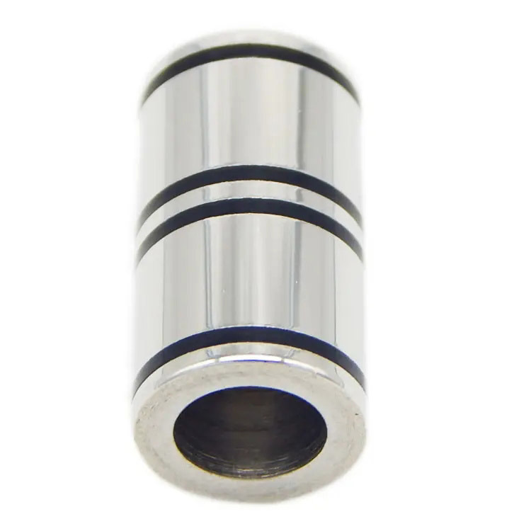 2mm to 8mm Hole 7 Sizes Classic Stainless Steel Jewelry Clasps for Leather Cord Bracelets Necklaces Making