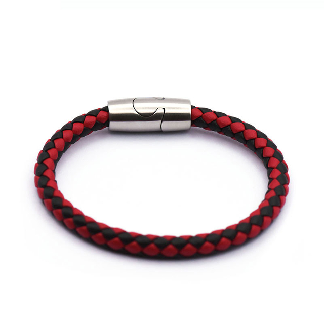 New Design 316L Stainless Steel Silver Clasp 6mm, 8mm Leather Cord Steel Magnetic Clasp