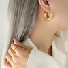 High Quality Brass Designer Earrings Plated with 18K Gold