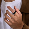 Black Gold Plated Wedding Band Tungsten Carbide Rings for Men