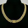 14mm Cuban Link Chain Necklaces Jewelry Bracelet Hip Hop Necklace