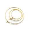 Wholesale Hot Sales 50PCS/Lot 25mm Earring Hooks Accessories Big Circle Ear Wire Findings Components for DIY Jewelry Making