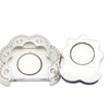 Flower Design Decoration Multi Strands 14.5X2.2mm Flat Leather Stainless Steel Jewellery Clasps