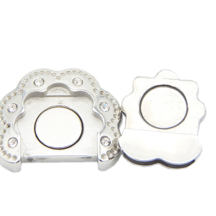 Flower Design Decoration Multi Strands 14.5X2.2mm Flat Leather Stainless Steel Jewellery Clasps