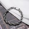 Vintage New Design Stainless Steel 6/8/11mm Twisted Chain Bracelet for Men