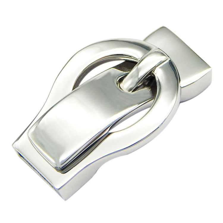 316L Stainless Steel Buckle Connection Magnet Clasp for Bracelet Leather Rope