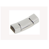 13X6.5mm Luxury Flat 316L Stainless Steel Pave Diamond Clasp Closure for Vintage Bracelets Making