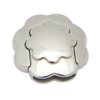 Flower Design 14.5X2.2mm Multi Strands Flat Leather Stainless Steel Jewellery Clasps