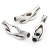 Wholesale Painting White Black Oil 5mm Hole Stainless Steel Jewelry Clasp for Leather Bracelets